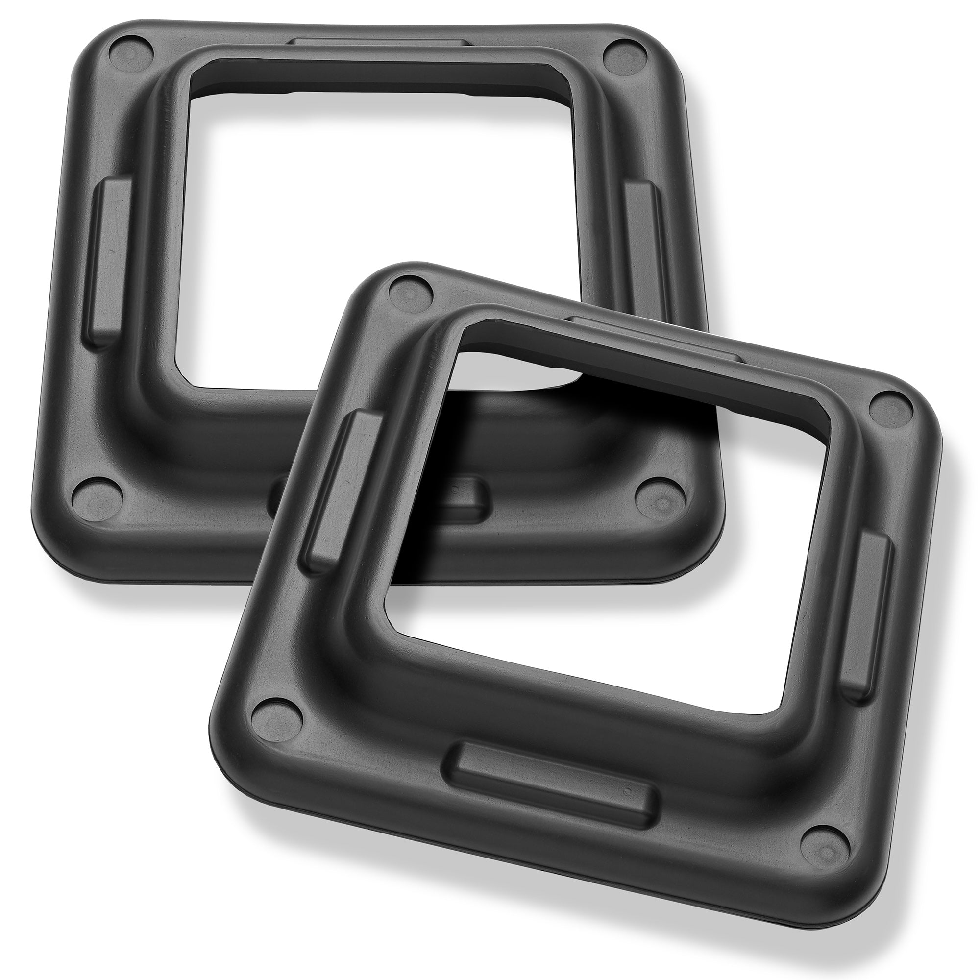 Aerobic Exercise Adjustable Step Platform Risers, 2 Pack - Black ...