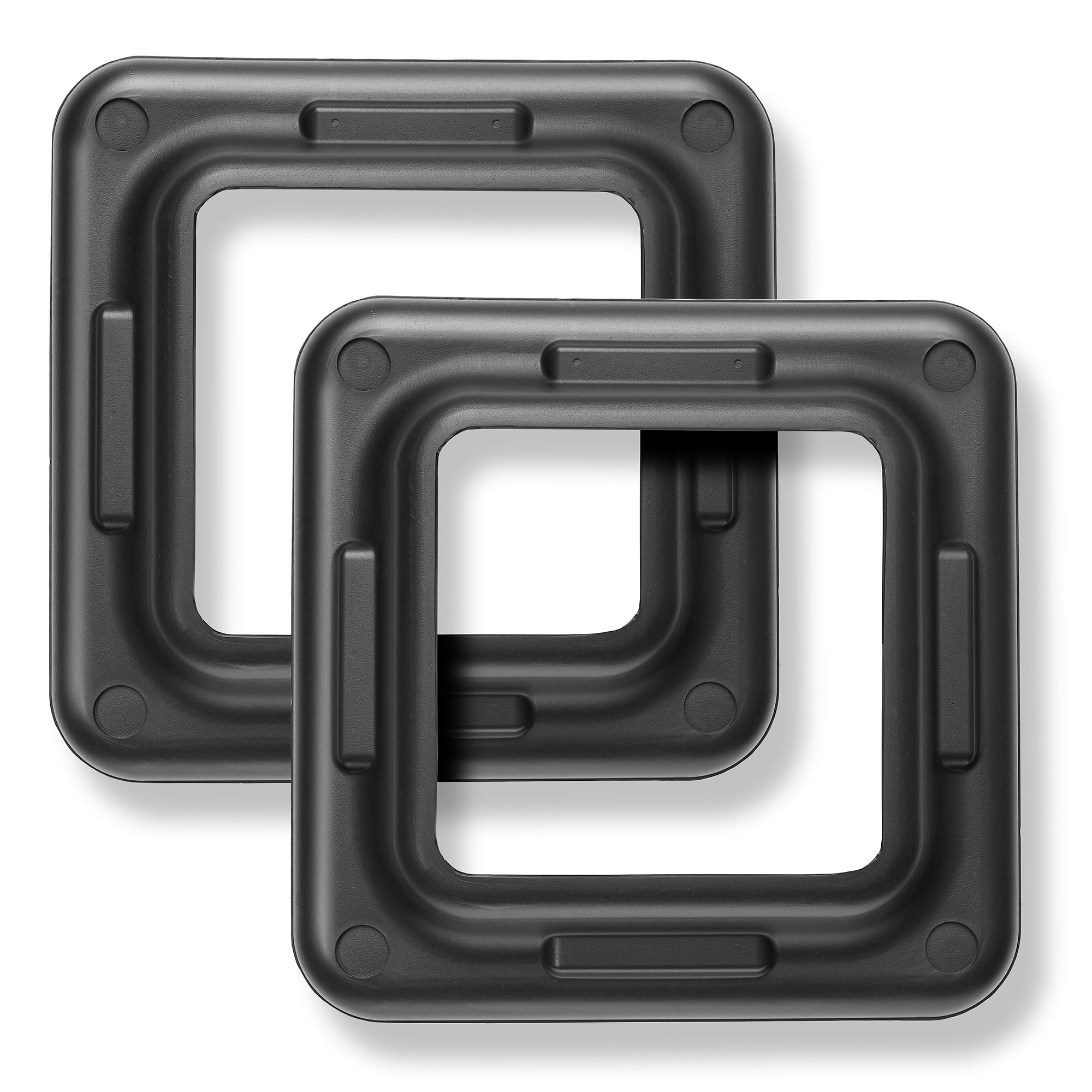 Aerobic Exercise Adjustable Step Platform Risers, 2 Pack - Black ...