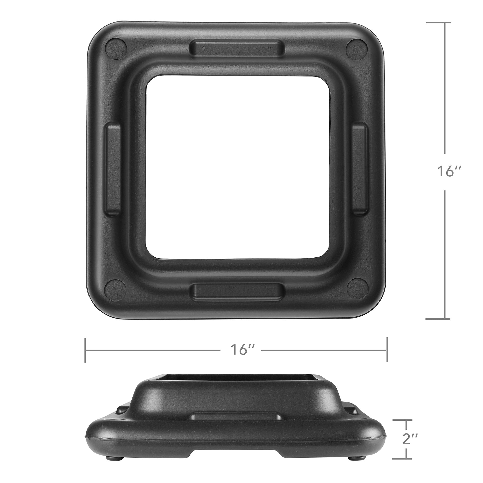 Aerobic Exercise Adjustable Step Platform Risers, 2 Pack - Black ...