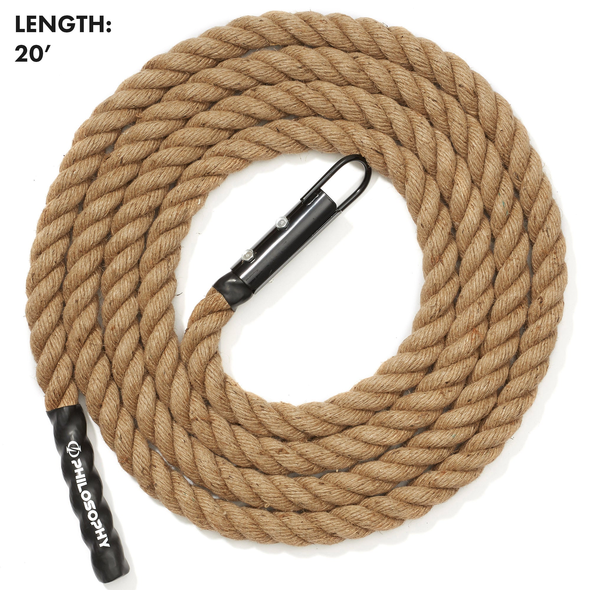 GSE 1.5 Gym Climbing Rope, Workout Rope for Indoor/Outdoor and Home Workouts. Great for Climbing Exercises, Strength Training - 6-ft