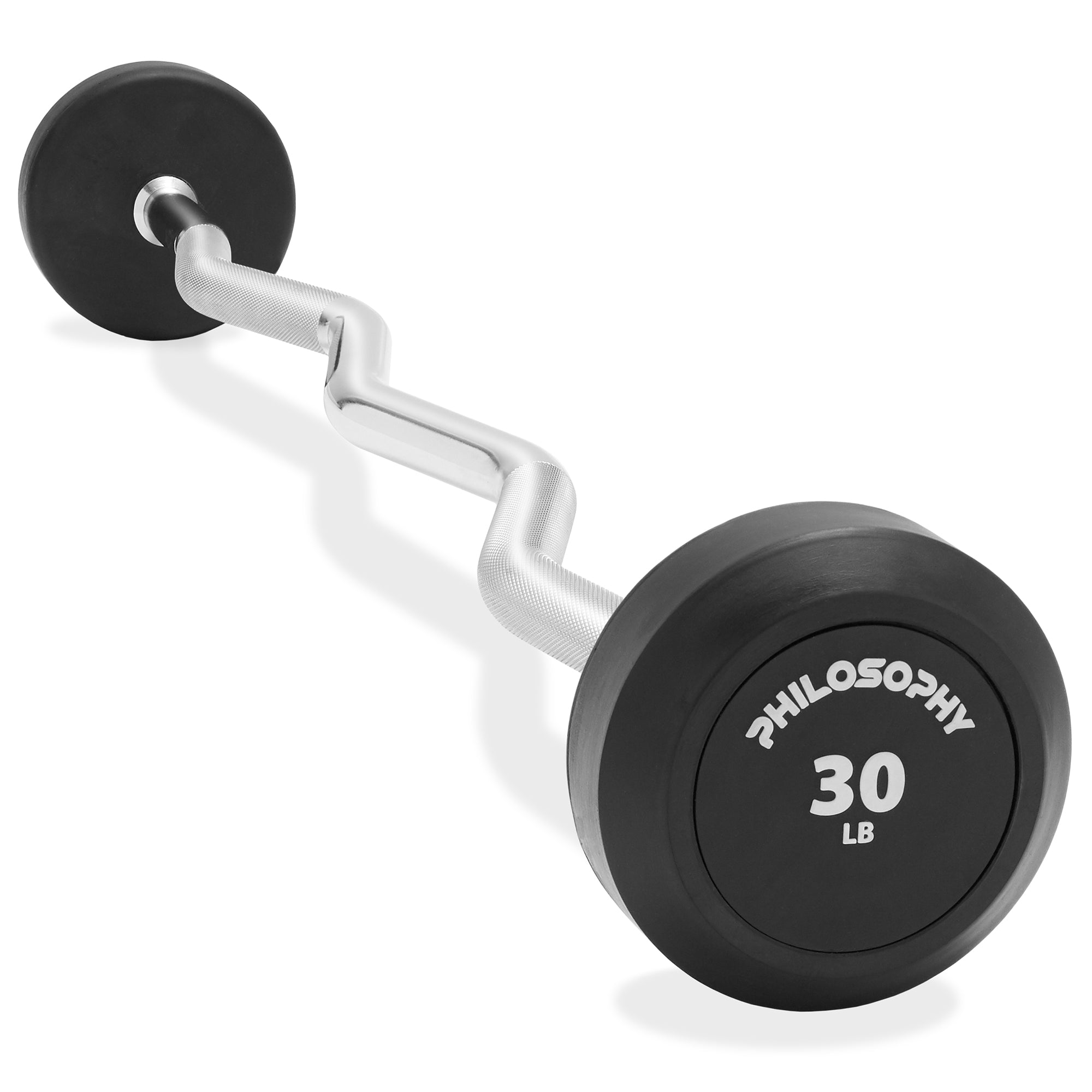 lengte Verstrooien Neerwaarts Rubber Fixed Barbell, Pre-Loaded Weight EZ Curl Bar for Weightlifting –  philosophygym.com